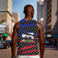 Black Haitians Beast Men Tank Top Ripped Flag Graphic - African Pride