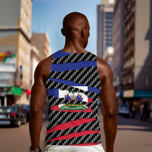 Black Haitians Beast Men Tank Top Ripped Flag Graphic - African Pride