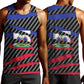 Black Haitians Beast Men Tank Top Ripped Flag Graphic - African Pride