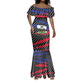 Black Haitians Beast Mermaid Dress Ripped Flag Graphic - African Pride