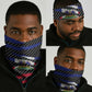 Black Haitians Beast Neck Gaiter Ripped Flag Graphic - African Pride