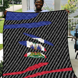 Black Haitians Beast Quilt Ripped Flag Graphic - African Pride