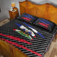 Black Haitians Beast Quilt Bed Set Ripped Flag Graphic - African Pride