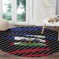 Black Haitians Beast Round Carpet Ripped Flag Graphic - African Pride