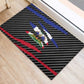 Black Haitians Beast Rubber Doormat Ripped Flag Graphic - African Pride