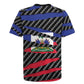 Black Haitians Beast Rugby Jersey Ripped Flag Graphic LT19