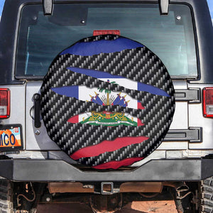 Black Haitians Beast Spare Tire Cover Ripped Flag Graphic - African Pride