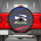 Black Haitians Beast Spare Tire Cover Ripped Flag Graphic - African Pride