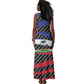 Black Haitians Beast Tank Maxi Dress Ripped Flag Graphic - African Pride