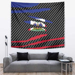 Black Haitians Beast Tapestry Ripped Flag Graphic - African Pride