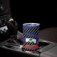 Black Haitians Beast Tumbler Cup Ripped Flag Graphic - African Pride