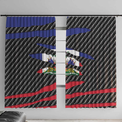 Black Haitians Beast Window Curtain Ripped Flag Graphic - African Pride