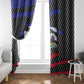 Black Haitians Beast Window Curtain Ripped Flag Graphic - African Pride