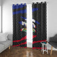 Black Haitians Beast Window Curtain Ripped Flag Graphic - African Pride