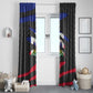 Black Haitians Beast Window Curtain Ripped Flag Graphic - African Pride