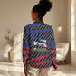 Black Haitians Beast Women Casual Shirt Ripped Flag Graphic - African Pride