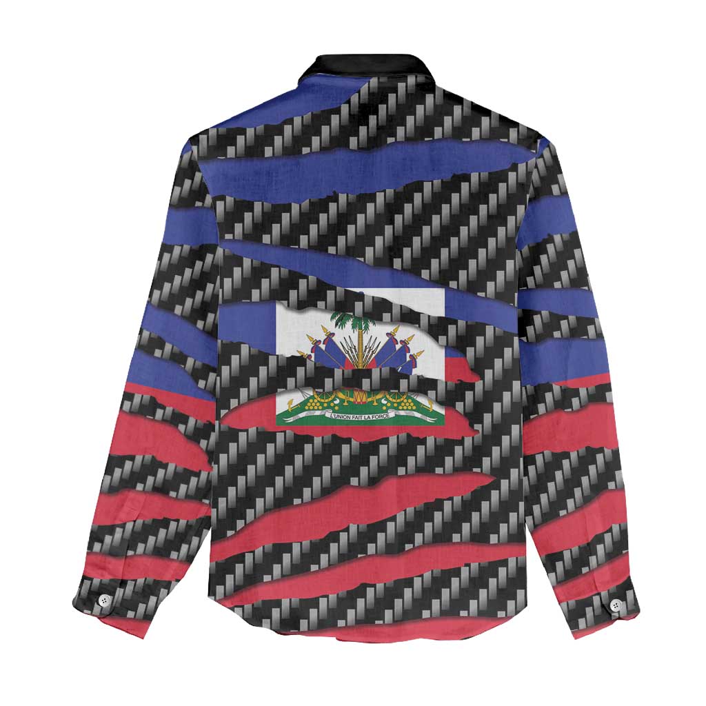 Black Haitians Beast Women Casual Shirt Ripped Flag Graphic - African Pride