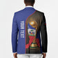 Personalized Afro Haiti Football 2026 Blazer Trophy Flag Pride Art