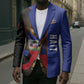 Personalized Afro Haiti Football 2026 Blazer Trophy Flag Pride Art