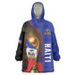 Personalized Afro Haiti Football 2026 Kid Wearable Blanket Hoodie Trophy Flag Pride Art