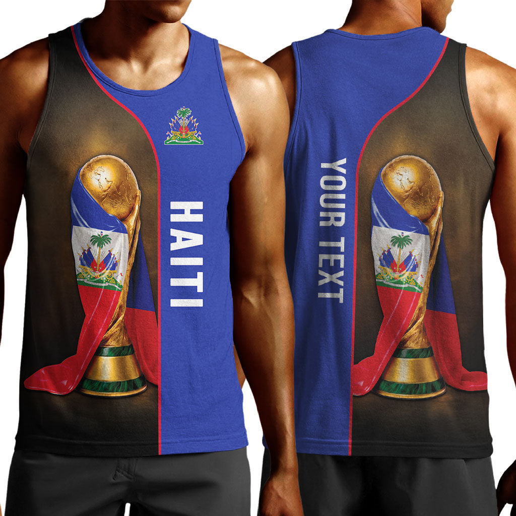 Personalized Afro Haiti Football 2026 Men Tank Top Trophy Flag Pride Art