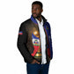 Personalized Afro Haiti Football 2026 Padded Jacket Trophy Flag Pride Art