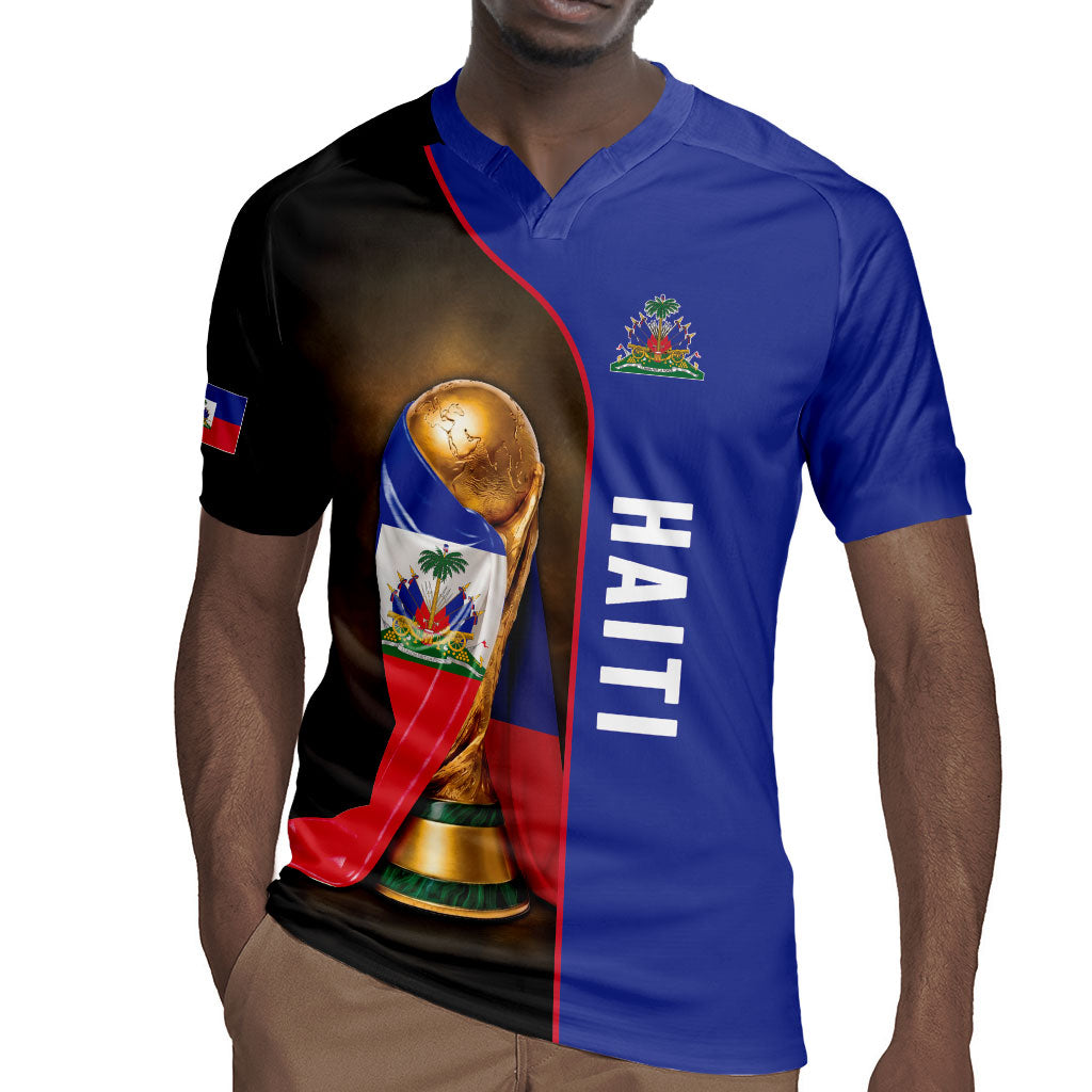 Personalized Afro Haiti Football 2026 Rugby Jersey Trophy Flag Pride Art