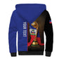 Personalized Afro Haiti Football 2026 Sherpa Hoodie Trophy Flag Pride Art