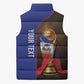 Personalized Afro Haiti Football 2026 Sleeveless Puffer Jacket Trophy Flag Pride Art