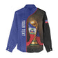 Personalized Afro Haiti Football 2026 Women Casual Shirt Trophy Flag Pride Art