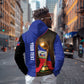 Personalized Afro Haiti Football 2026 Zip Hoodie Trophy Flag Pride Art
