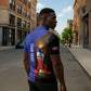 Personalized Afro Haiti Football 2026 Zipper Polo Shirt Trophy Flag Pride Art
