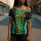Custom Afro-Jamaicans Football Cross Shoulder Shirt Reggae Boyz Tribal Glory
