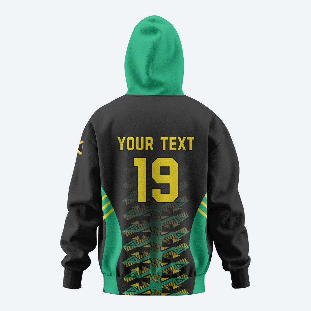 Custom Afro-Jamaicans Football Hoodie Reggae Boyz Tribal Glory