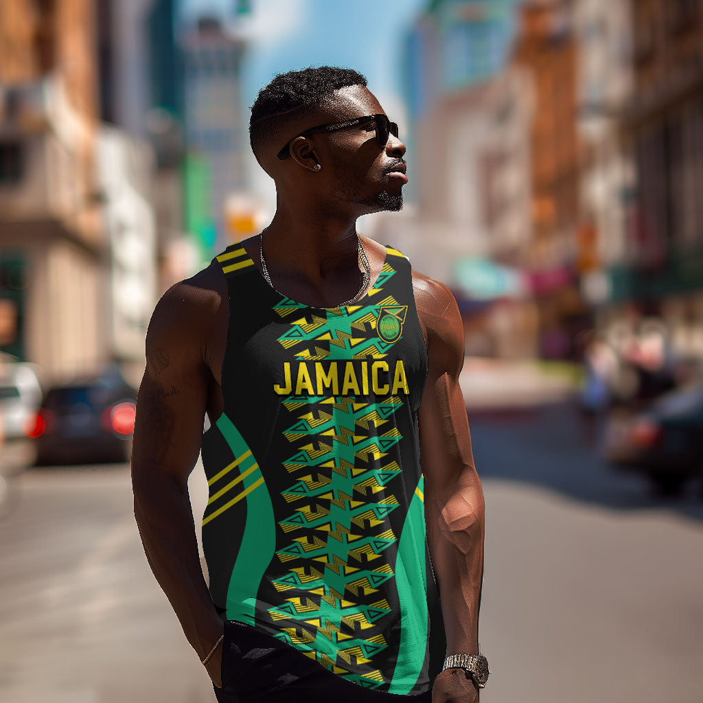 Custom Afro-Jamaicans Football Men Tank Top Reggae Boyz Tribal Glory