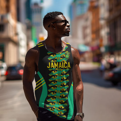 Custom Afro-Jamaicans Football Men Tank Top Reggae Boyz Tribal Glory