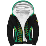 Custom Afro-Jamaicans Football Sherpa Hoodie Reggae Boyz Tribal Glory