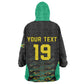 Custom Afro-Jamaicans Football Wearable Blanket Hoodie Reggae Boyz Tribal Glory