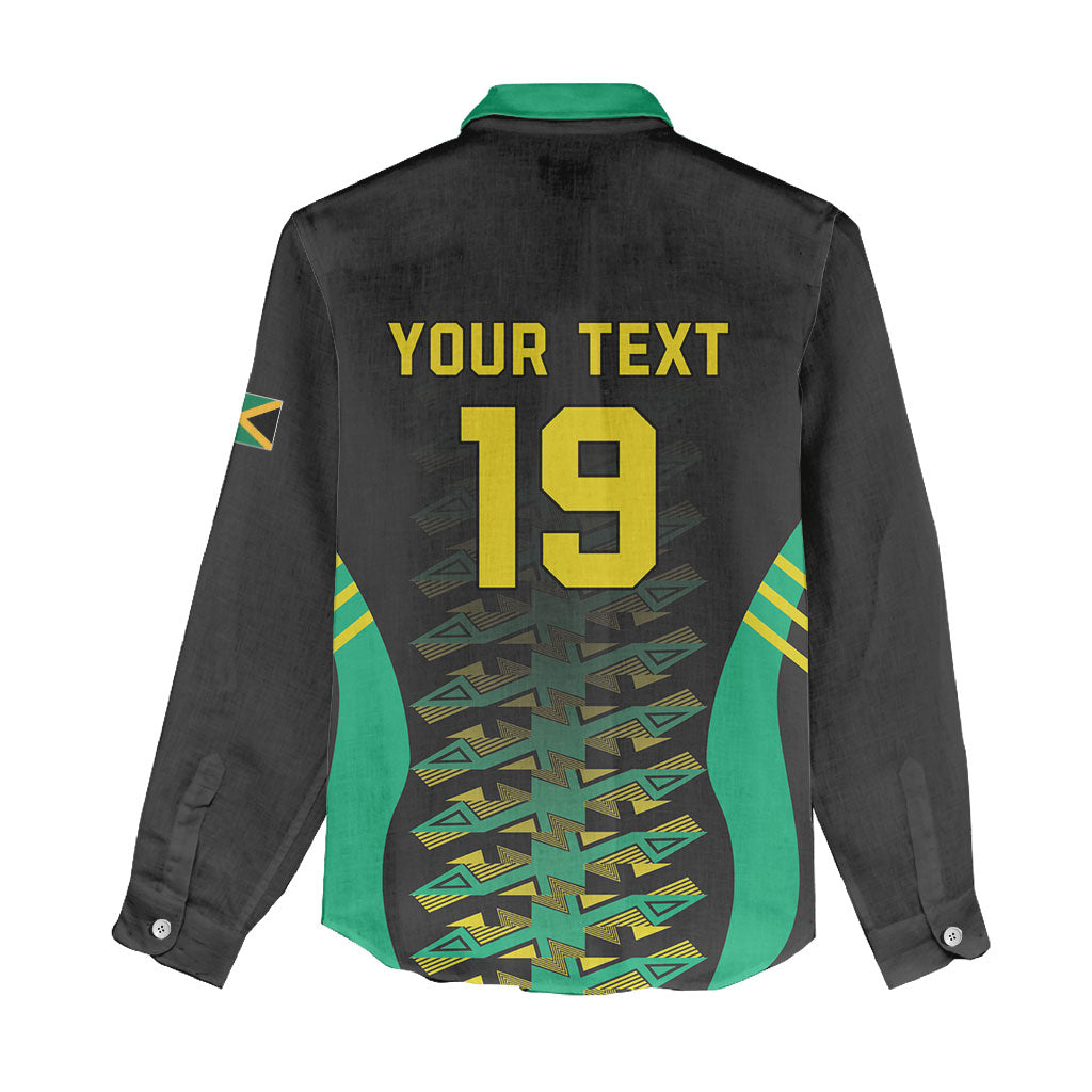Custom Afro-Jamaicans Football Women Casual Shirt Reggae Boyz Tribal Glory