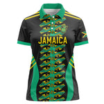 Custom Afro-Jamaicans Football Women Polo Shirt Reggae Boyz Tribal Glory