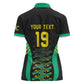 Custom Afro-Jamaicans Football Women Polo Shirt Reggae Boyz Tribal Glory