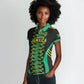 Custom Afro-Jamaicans Football Women Polo Shirt Reggae Boyz Tribal Glory