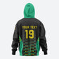 Custom Afro-Jamaicans Football Zip Hoodie Reggae Boyz Tribal Glory