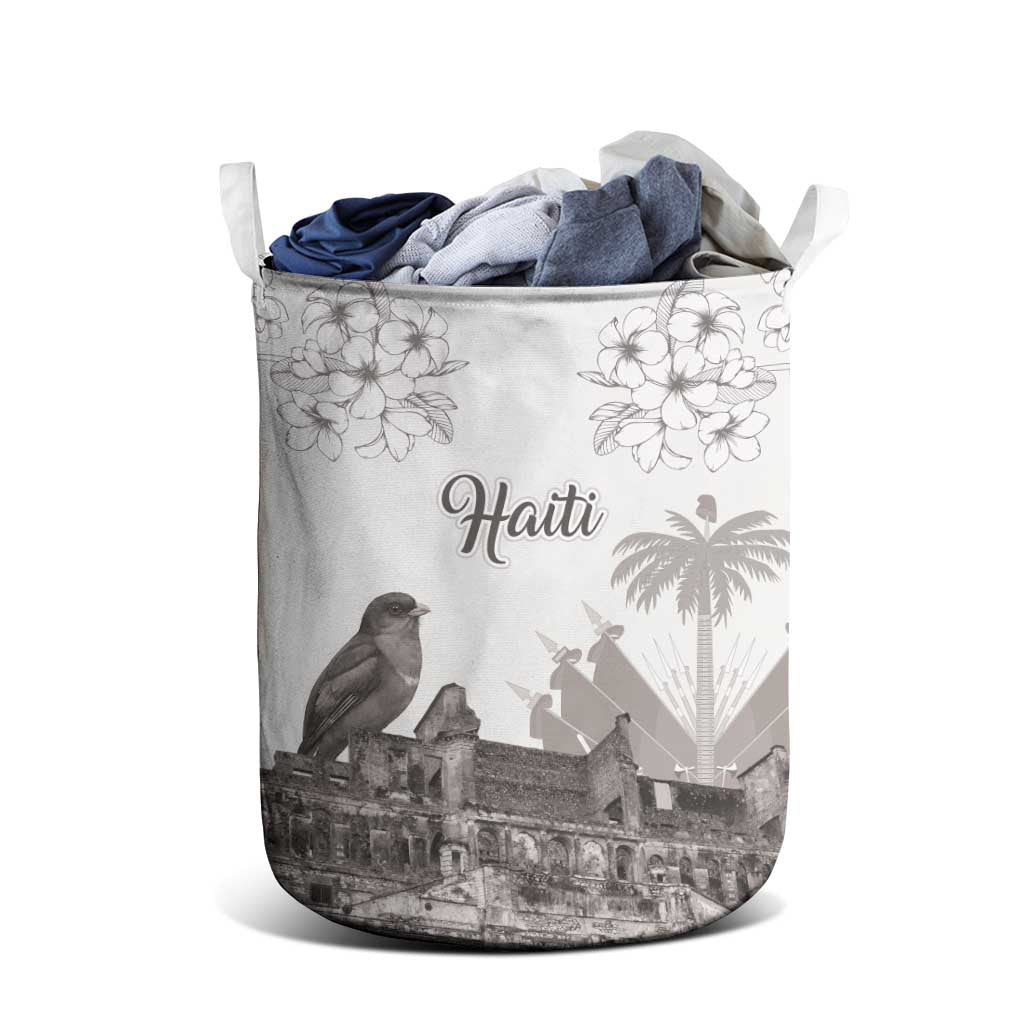 Afro-Haitians Citadelle Laferriere Laundry Basket Hispaniolan Trogon and Plumeria - African Pride