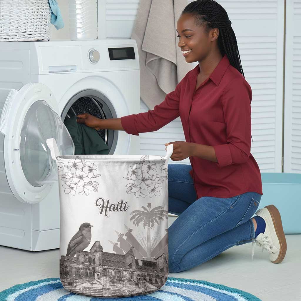 Afro-Haitians Citadelle Laferriere Laundry Basket Hispaniolan Trogon and Plumeria - African Pride