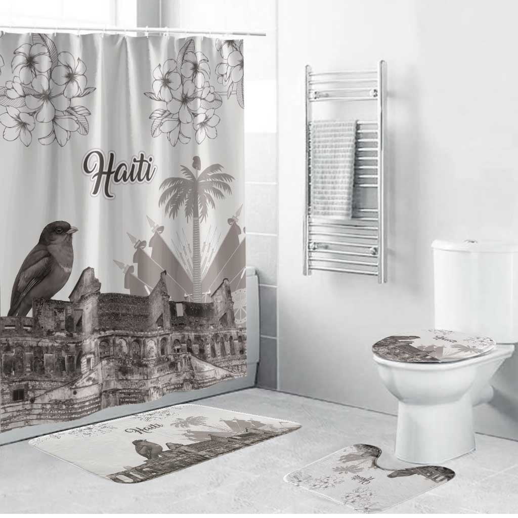 Afro-Haitians Citadelle Laferriere Bathroom Set Hispaniolan Trogon and Plumeria