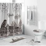Afro-Haitians Citadelle Laferriere Bathroom Set Hispaniolan Trogon and Plumeria