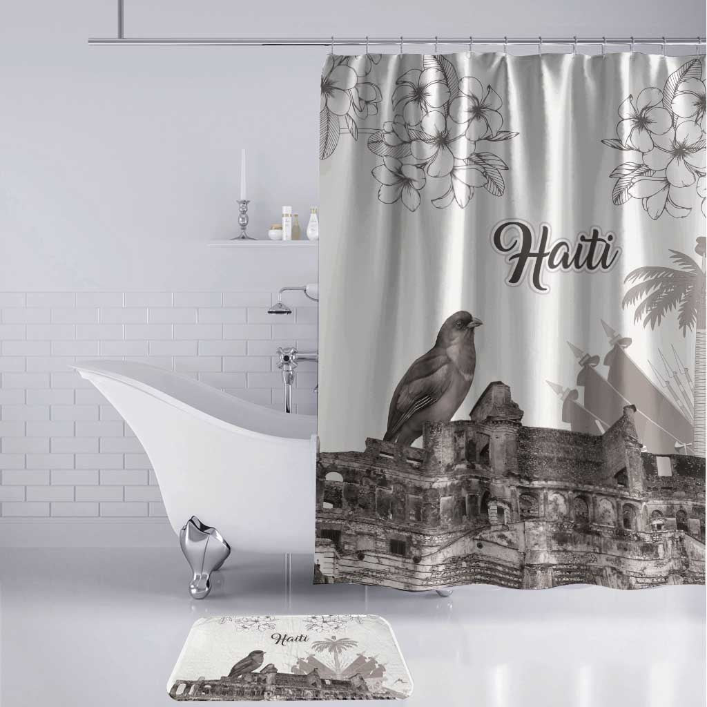 Afro-Haitians Citadelle Laferriere Bathroom Set Hispaniolan Trogon and Plumeria