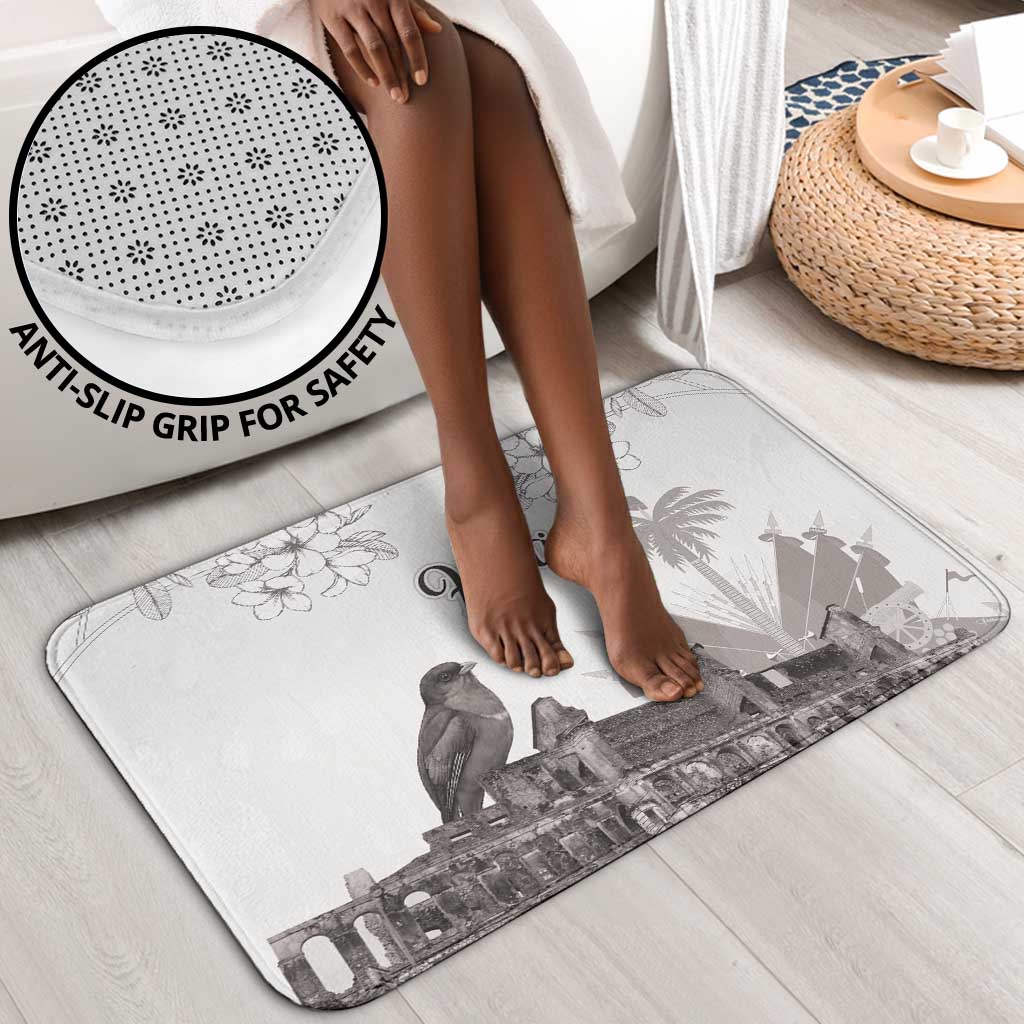 Afro-Haitians Citadelle Laferriere Bathroom Set Hispaniolan Trogon and Plumeria