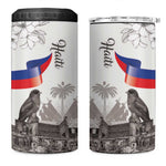 Afro-Haitians Citadelle Laferriere 4 in 1 Can Cooler Tumbler Hispaniolan Trogon and Plumeria - African Pride